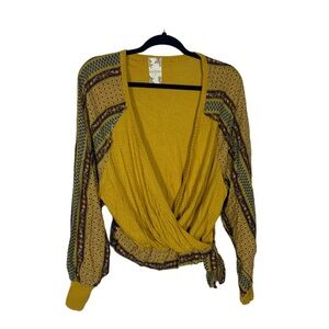 Blu Pepper Mustard Yellow Boho Top